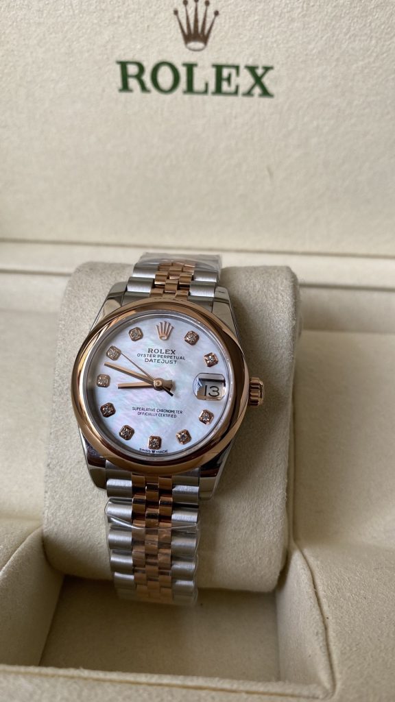 Rolex Datejust 279161 Steel Everose Gold Roman Dial Replica