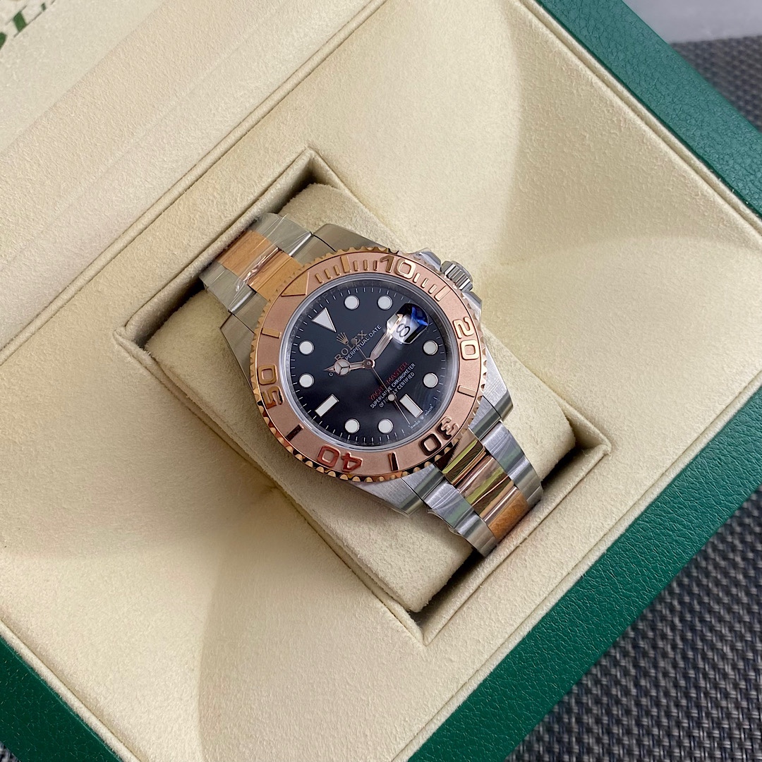 Rolex Rose Gold Yacht-Master M126621-0002 Men's Watch Replica in Rolex box