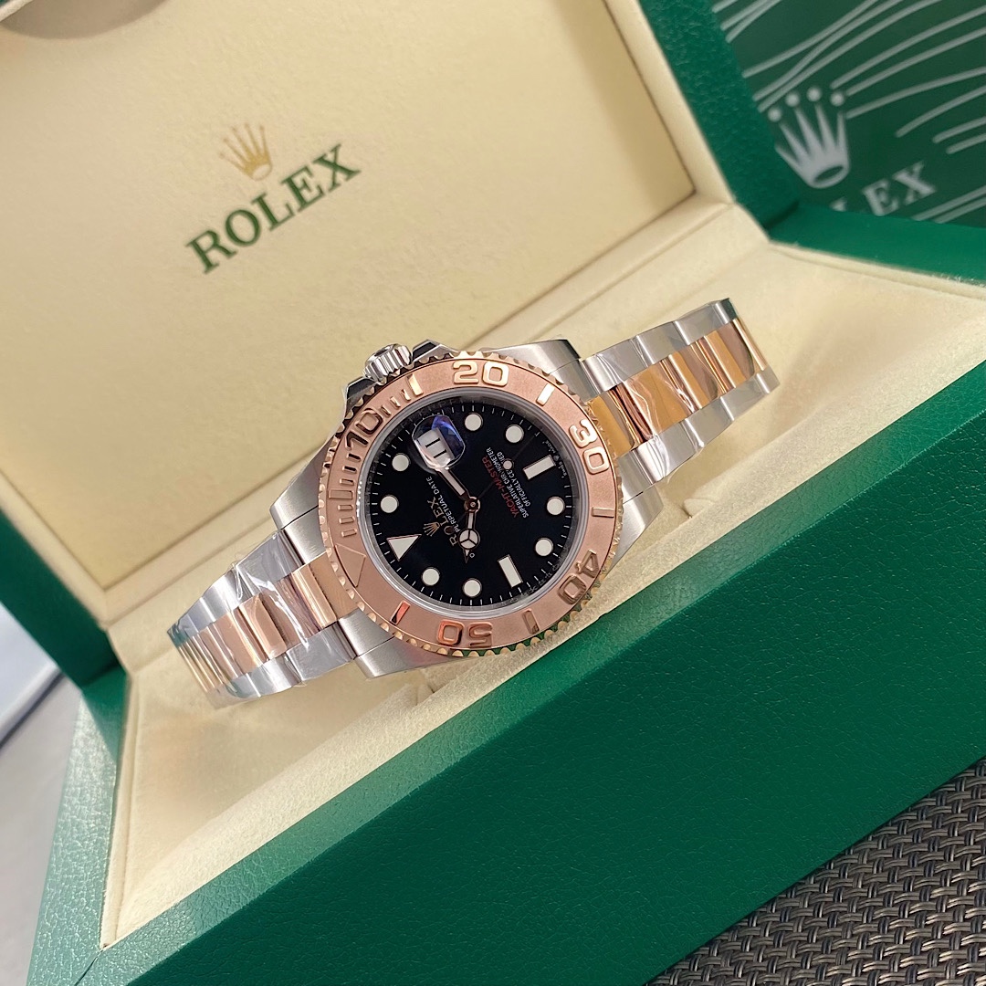 Rolex Rose Gold Yacht-Master M126621-0002 Men's Watch Replica in Rolex box