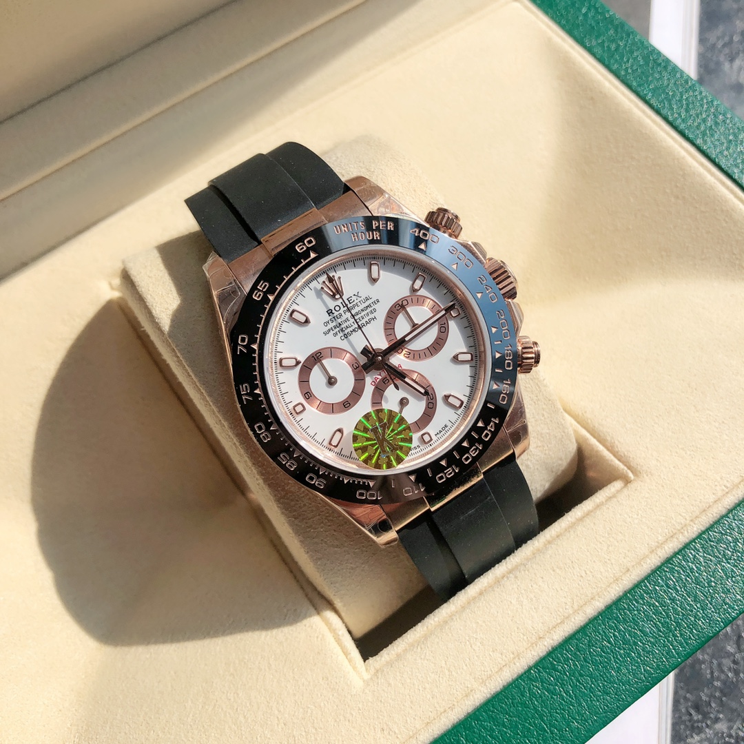 Rolex Cosmograph Daytona M116515ln-0019 Ivory Men’s Watch Replica in rolex box front view