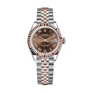 Rolex Datejust Dual-tone Strap and Brown Dial Watch