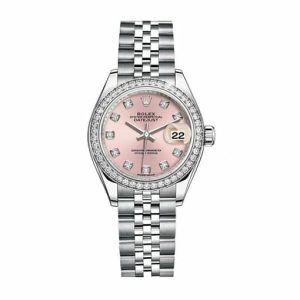 ladies diamond rolex watches Pink Dial Watch