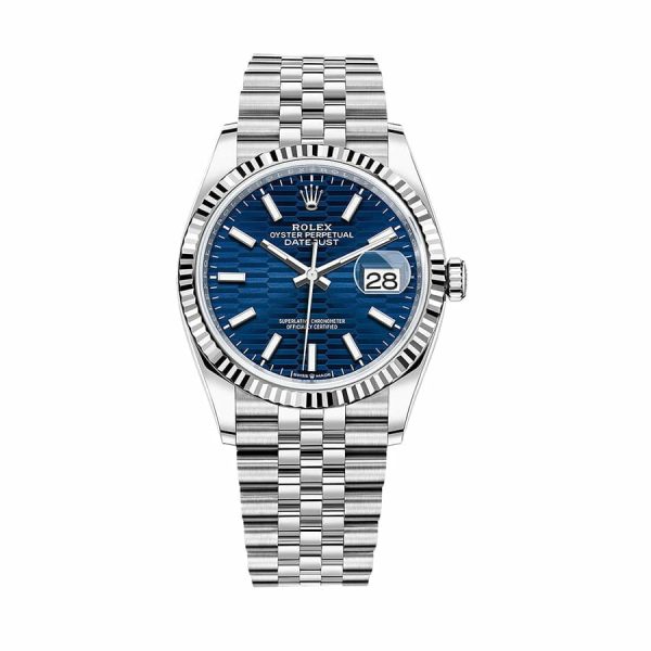 rolex datejust 36 blue dial watch