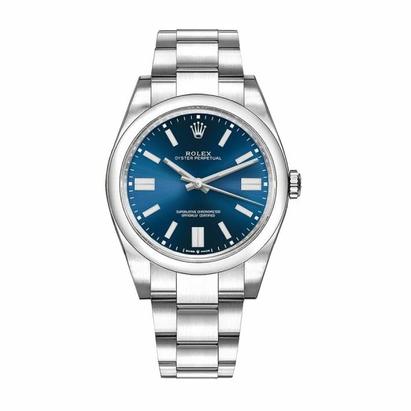 rolex datejust oyster perpetual Blue Dial Watch