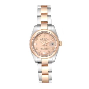 Oyster Perpetual Lady Datejust Rolex 179161 and Pink Dial Watch