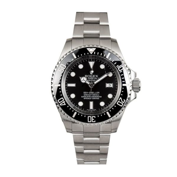 rolex watch deepsea Balck Dial and Oystersteel Strap Watch