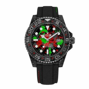 GMT Master Rolex II Motley Carbon Fiber Camouflage Watch