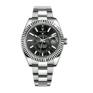 rolex sky dweller white gold and Black Dial