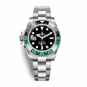 Rolex GMT II Black Dial Tow Tone Bezel 40 mm Watch