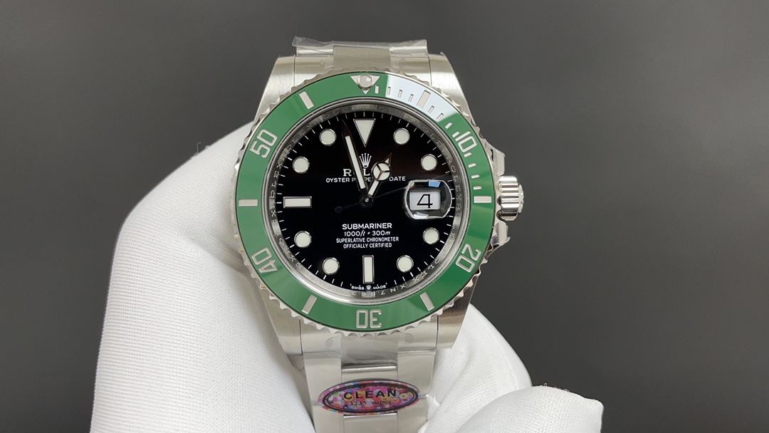 Rolex Green Submariner M126610LV-0002 font  view